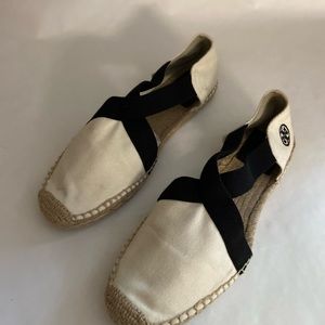 Tory Burch criss cross espadrilles size 10.5. Fits more like a 10